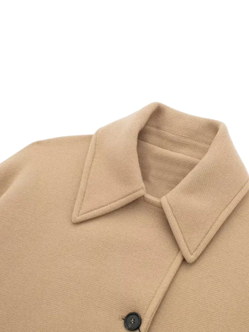 Oversized Pocket Button Coat