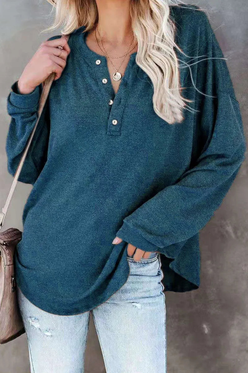 Split Joint O Neck T-shirts