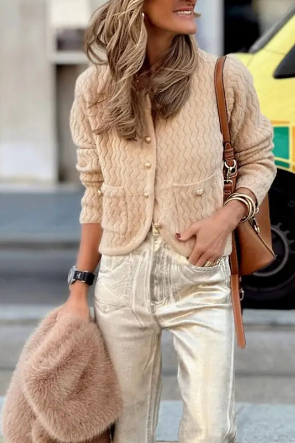 Karina® | Knitted sweater with a wave pattern