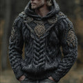 Men's Viking-style Compass Hoodie Sweater elevenforest