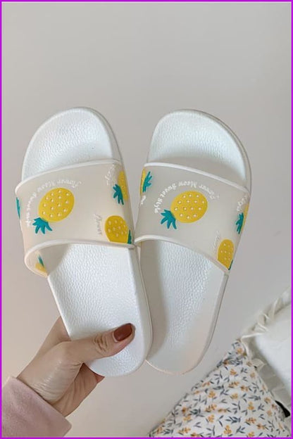 Kawaii Cartoon Fruit Beach Slippers F14840