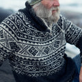 Vintage Beautiful Norwegian Setesdals Knit Jacquard Crew Neck Sweater（Unisex） elevenforest