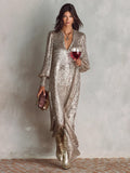 Christmas Party  sequin maxi dress