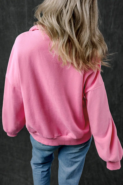 Bonbon Zip Up Kangaroo Pocket Sweatshirt