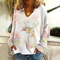 Women's Vintage Bird Pattern Sweater elevenforest