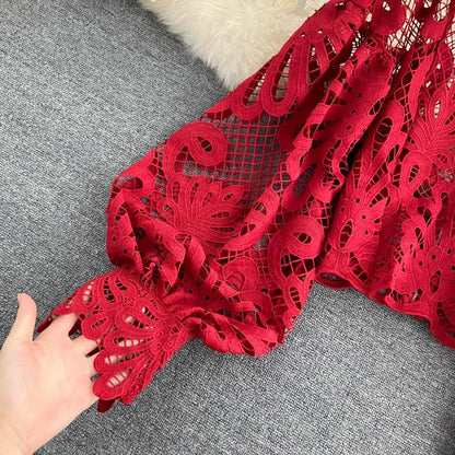 Crop Red Blouse