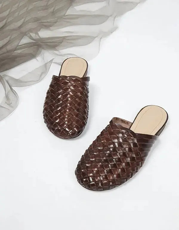 Subtly Elegant Slippers with a Refined Vintage Look