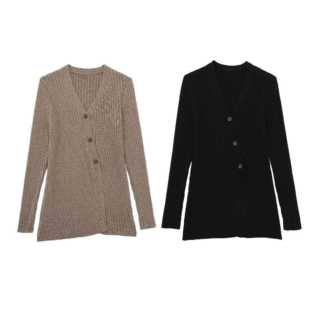 Fall Clothing Fashionable Knitted Cardigan Sweater Coat