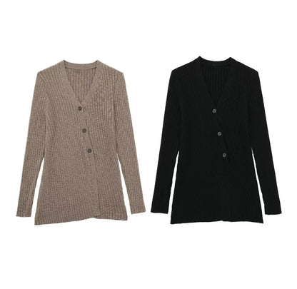 Fall Clothing Fashionable Knitted Cardigan Sweater Coat