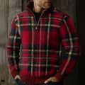 Men's Brand Classic Scottish Check Jacquard Sweater elevenforest