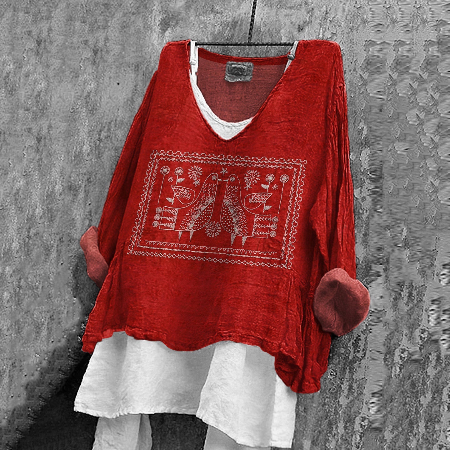 Women's Vintage Two Birds Cozy Shirt elevenforest