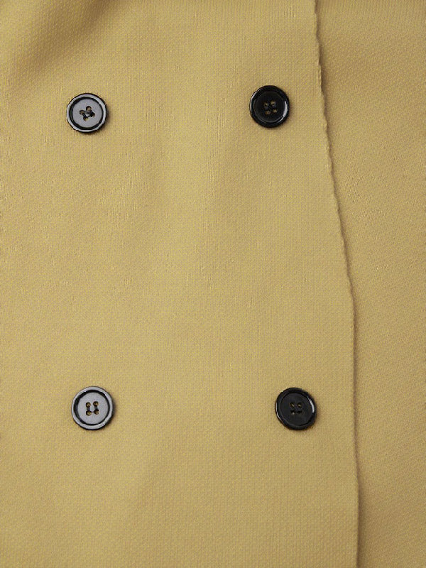 Long Sleeves Asymmetric Buttoned Notched Collar Cardigan Tops