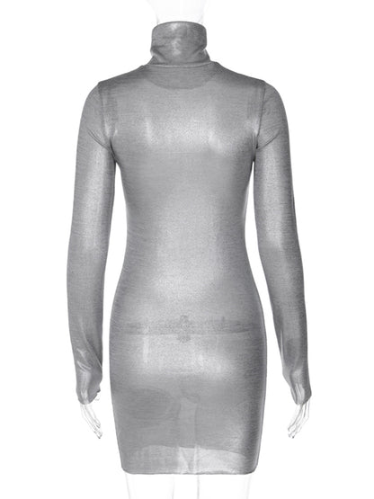 Spring Autumn Long Sleeve Party Club Short Mini Dress