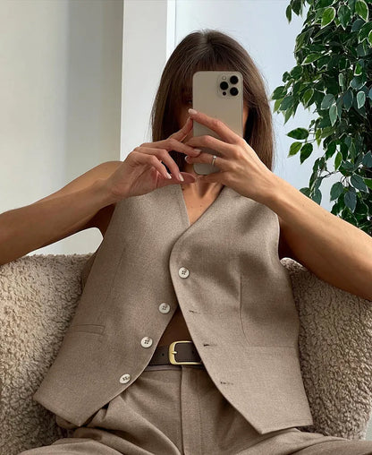Vest & Pants Matching Suit