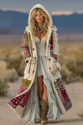 Women's Colorful Rainbow Patchwork Pattern Print Cardigan