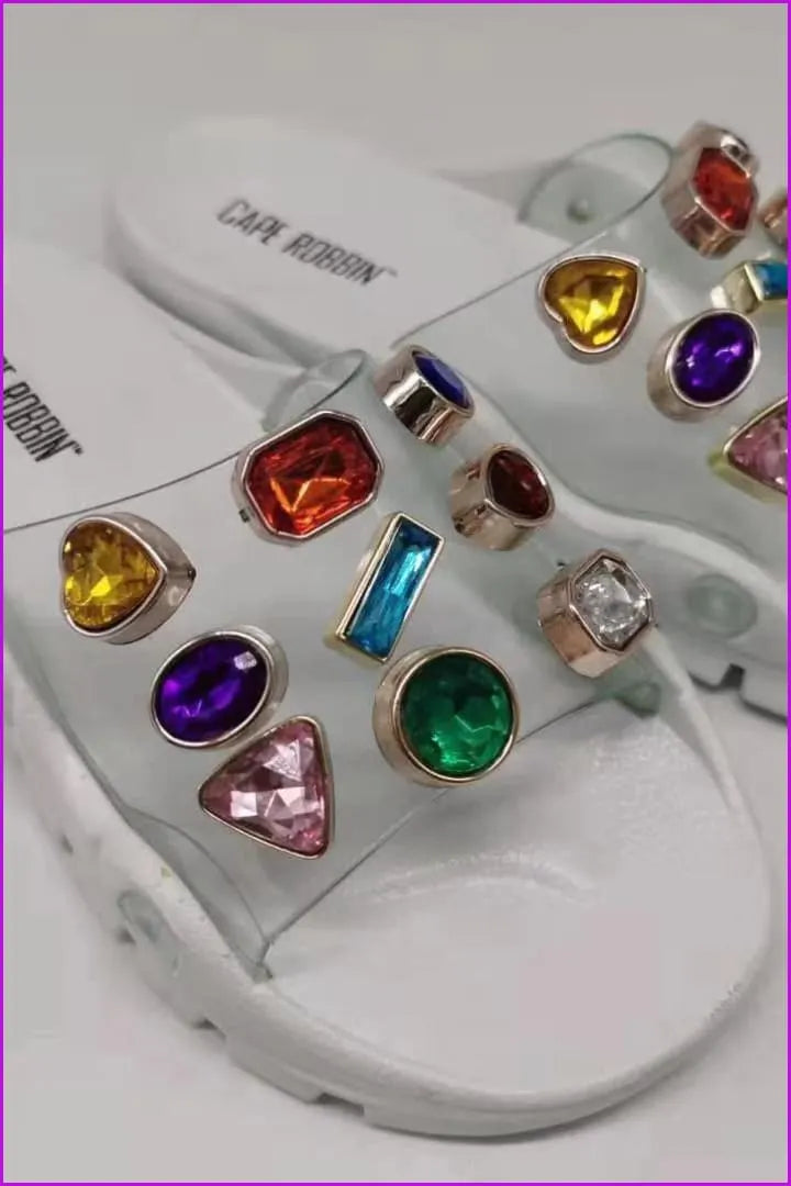 4 Colors Crystal Slippers Sandles F165