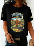 Comstylish Women's Walk For Peace Art Print T-shirt2