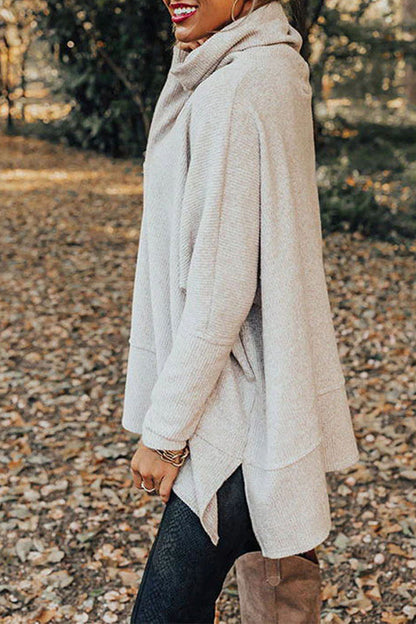 Color Turtleneck Hoodies