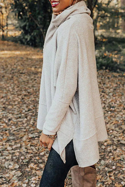Color Turtleneck Hoodies