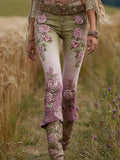 Women's Tie-dye Printed Rose Casual Vintage Pants elevenforest