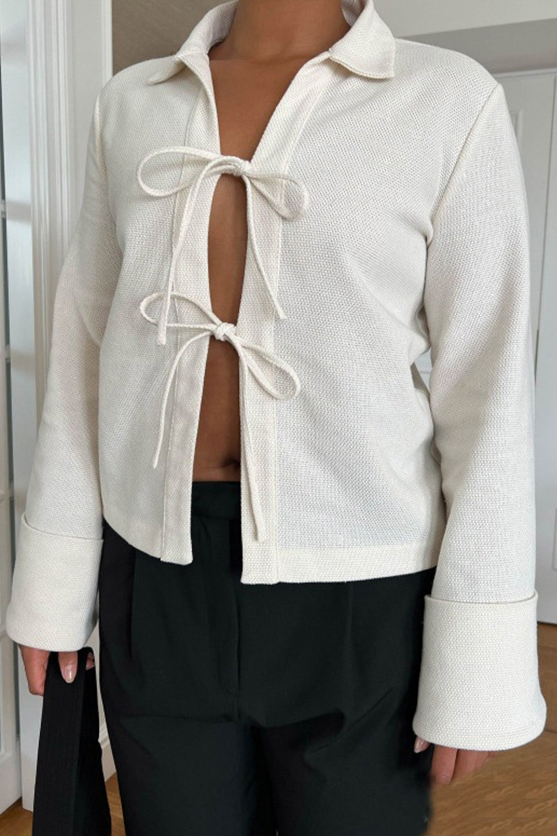 Simplicity Frenulum Shirt Collar Outerwear
