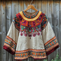 Women's Retro Greenland Ethnic Design T-shirt elevenforest