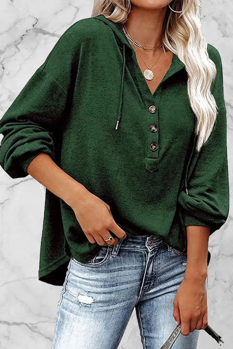 Frenulum V Neck Hoodies(11 Colors)