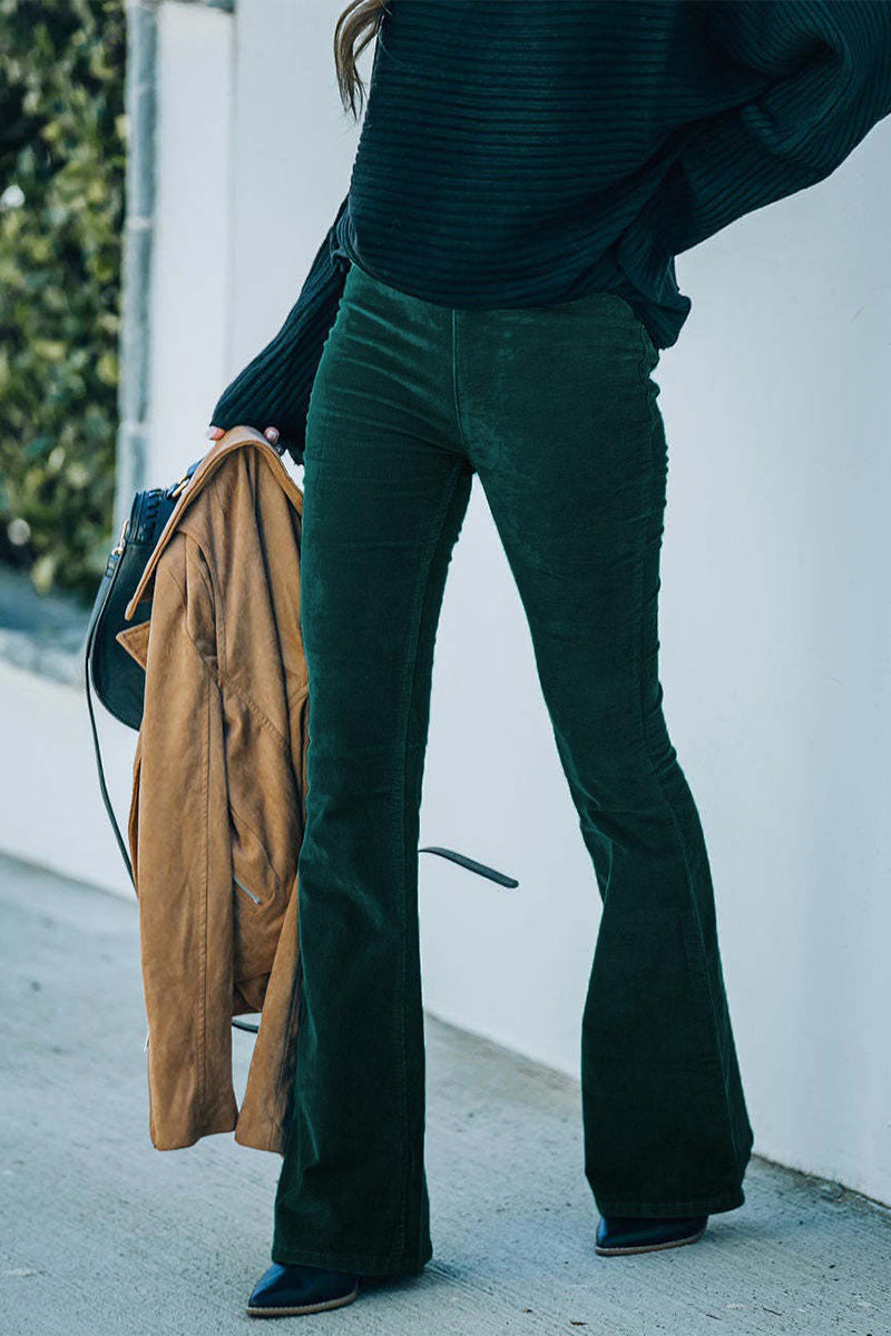 Boot Cut High Waist Color Bottoms(6 Colors)