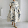 Comstylish Women's Japanese-style Floral Print Casual Dress