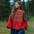 Women's Greenland Contrasting Colors T-shirt elevenforest