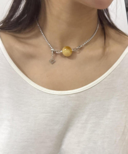 Boutique Silk Sterling Silver Pearl Rotate Lariat Necklace