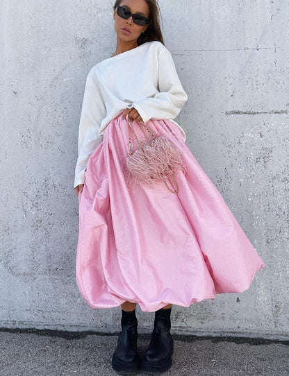 Anna Satin Skirt