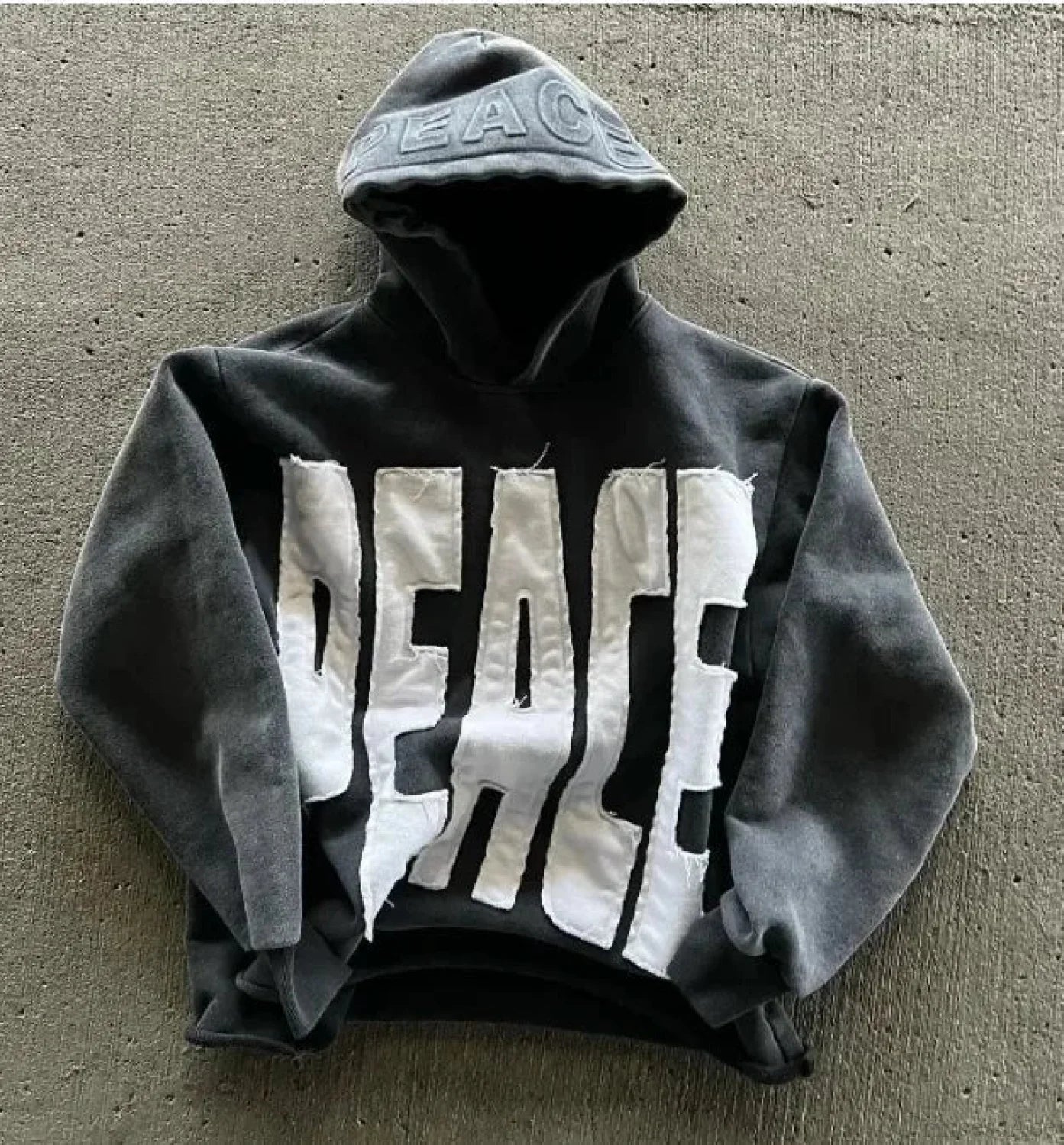 Dark Zipper Joined Hoodie
