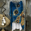 Comstylish Butterfly Wings Inspired Art Flowy Linen Blend Tunic
