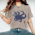 Japanese Octopus Art Vintage T Shirt elevenforest