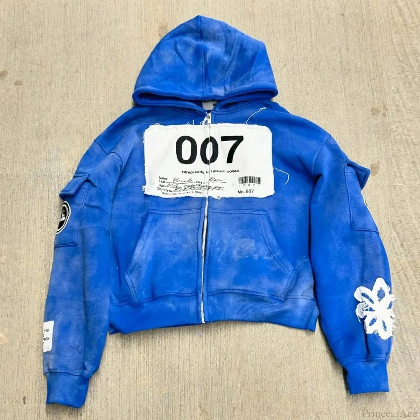 Dark Zipper Joined Hoodie