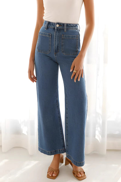 Daily Pocket Loose Denim Jeans