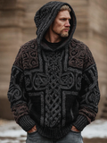 Halloween Viking Style Celtic Mythology Men's Hooded Sweater elevenforest