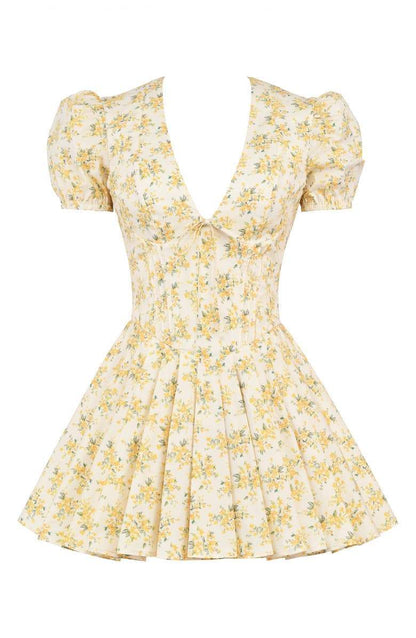 Emily V-neck Corset Mini Dress