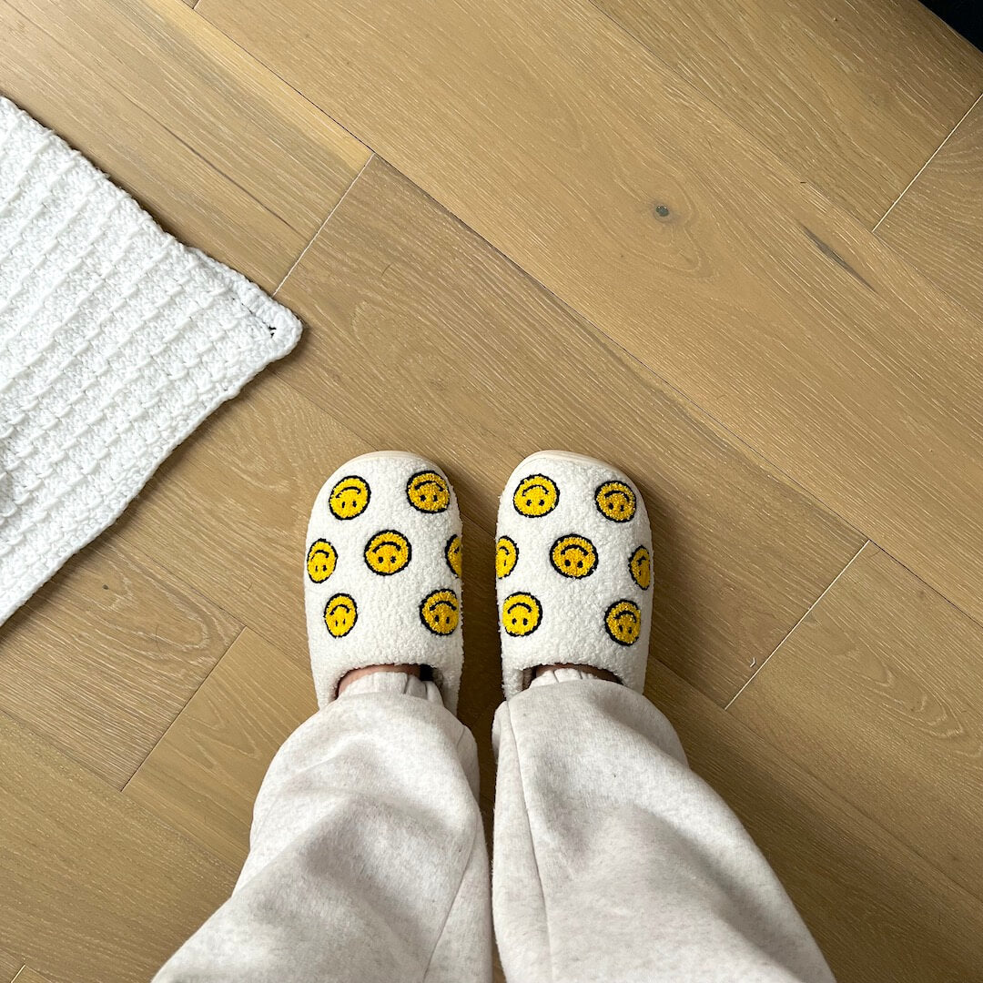 Mini Happy Face Slides Slippers - Buy 1 Get 1 Free