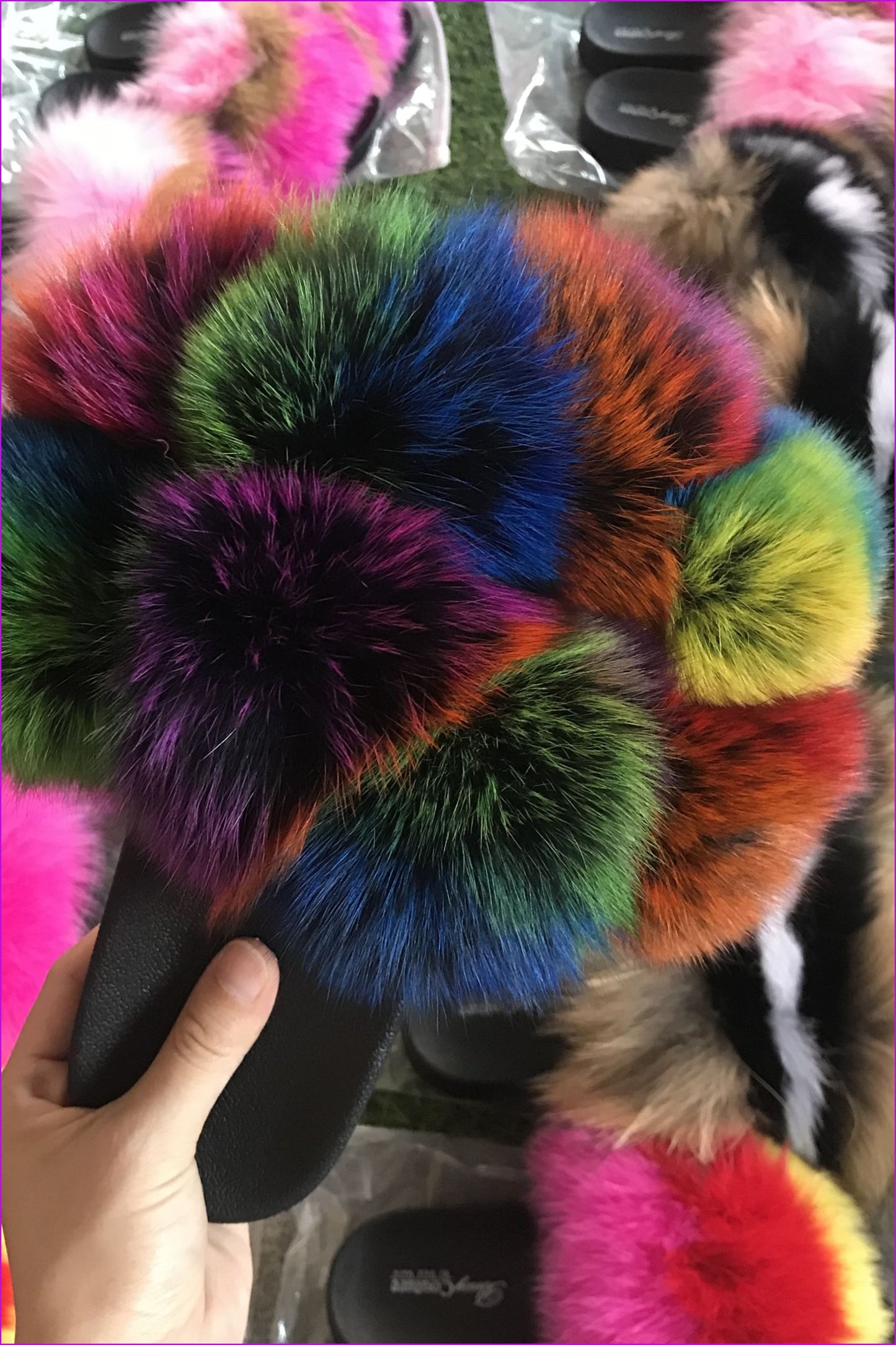 Full Coverage Fur Ball Slides