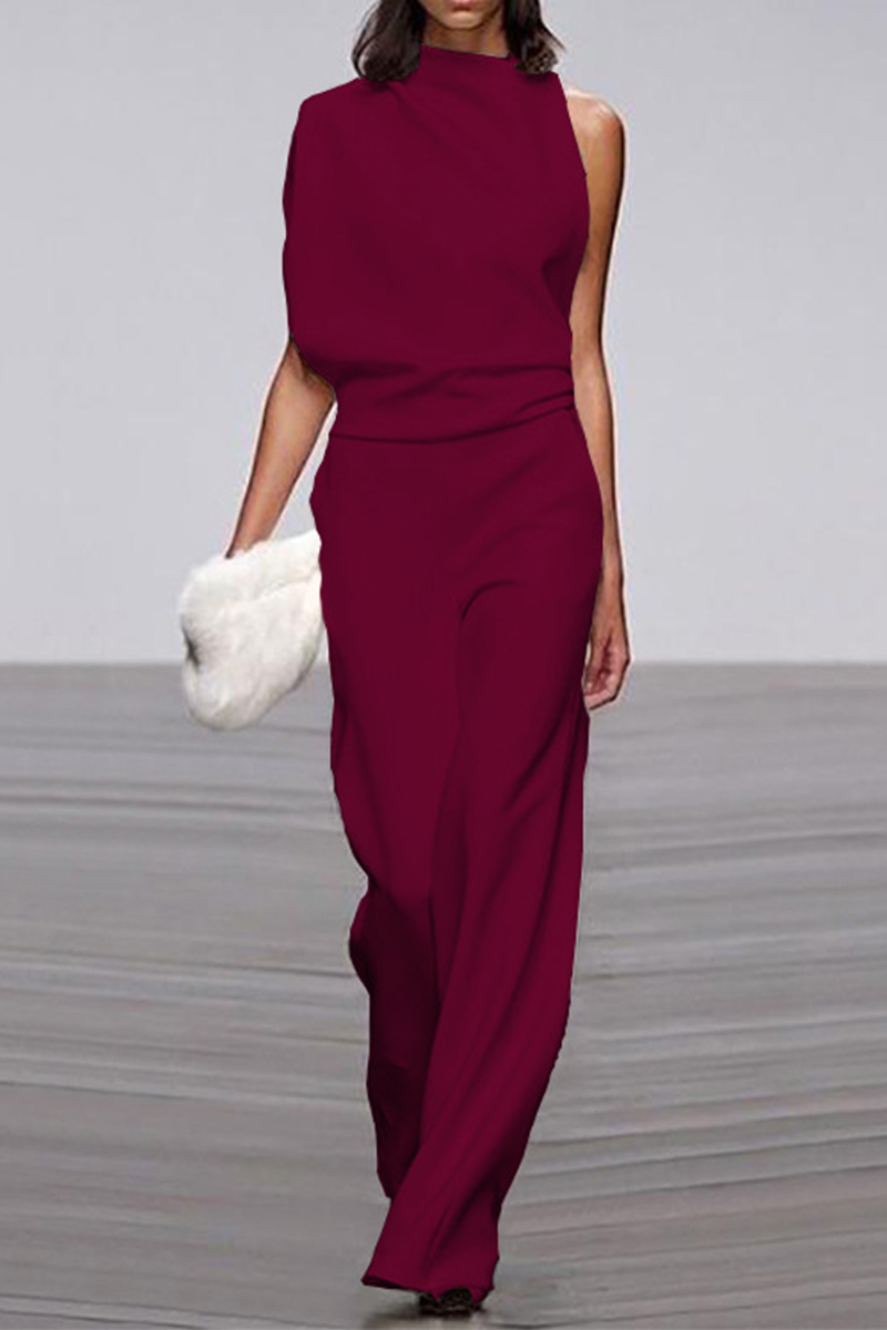 Half a Turtleneck Boot Cut Jumpsuits(12 Colors)