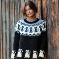 Vintage Fairman Island Cat Round Collar Sweater elevenforest