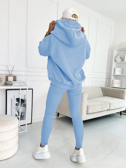 Hooded and Comfortable Sweatshirt Suit