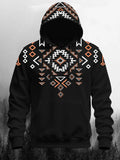 Men's Geometric Ethnic Figure Print Hoodie elevenforest