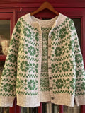 Women's Vintage Floral Knit Sweater elevenforest