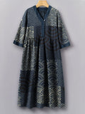 Vintage Japanese Traditional Sashiko Patchwork Art Pattern Painting V-