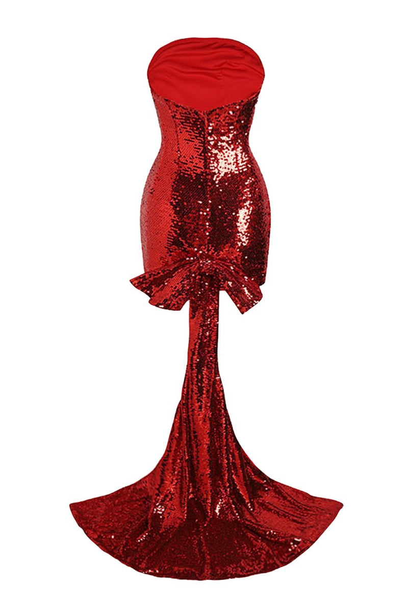 Antonia Bow-tie Draped Sequins Mini Dress