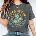 Comstylish Women's Let‘s Get In Good Trouble Fdt Printed V-neck T-shirt