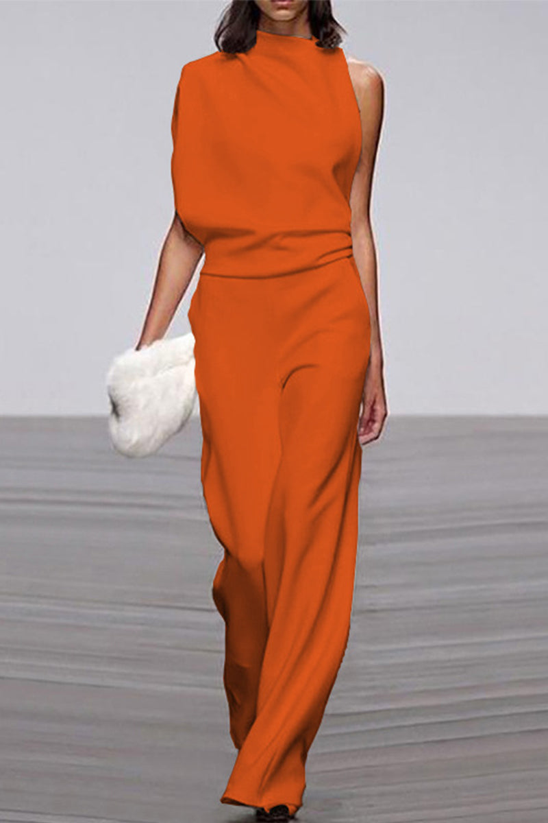 Half a Turtleneck Boot Cut Jumpsuits(12 Colors)